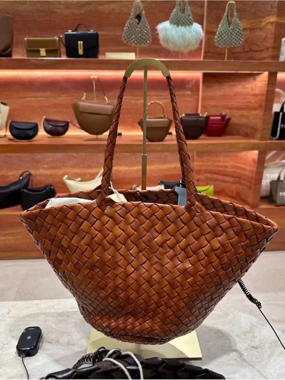 Dragon Diffusion Egola Woven Leather Tote